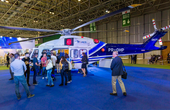 Omni Táxi Aéreo participa do evento com o helicóptero AW189