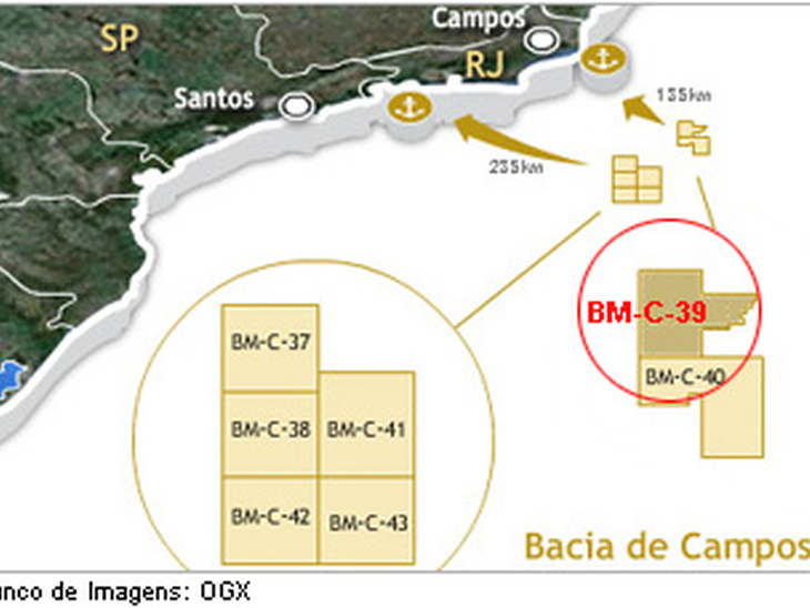 OGX descobre hidrocarbonetos na seção albocenomaniana do poço OGX-25