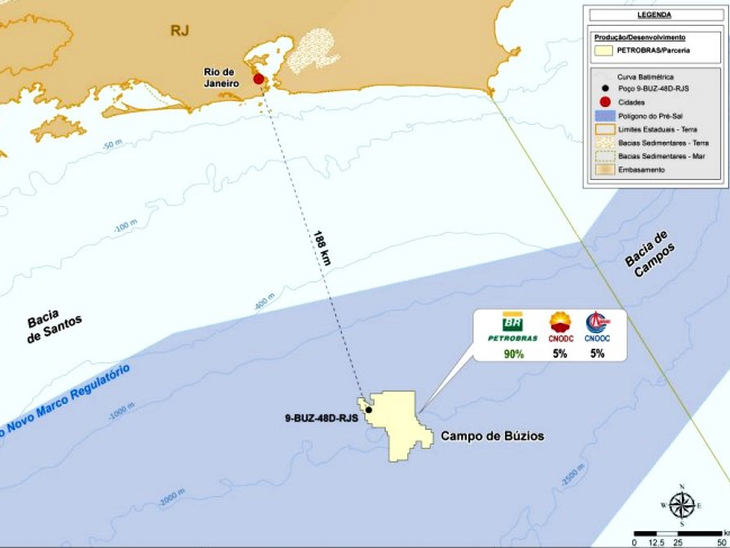 Novo poço de Búzios apresenta petróleo de ótima qualidade, divulga Petrobras