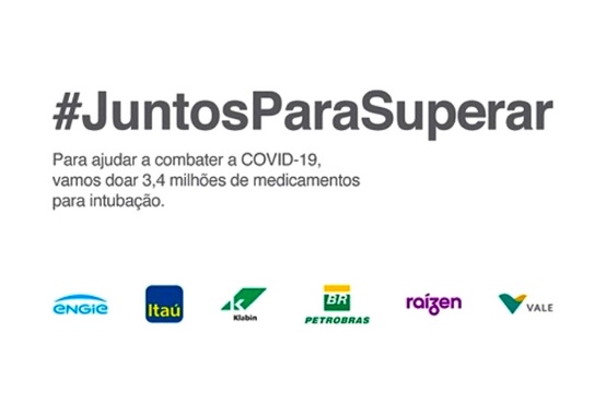 Grupo de empresas se unem para doar 3,4 milhões de medicamentos para intubação Grupo de empresas se unem para doar 3,4 milhões de medicamentos para intubação