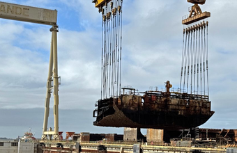 Ecovix e Gerdau finalizam desmontagem da plataforma P-32 no dique seco em primeira reciclagem verde do país